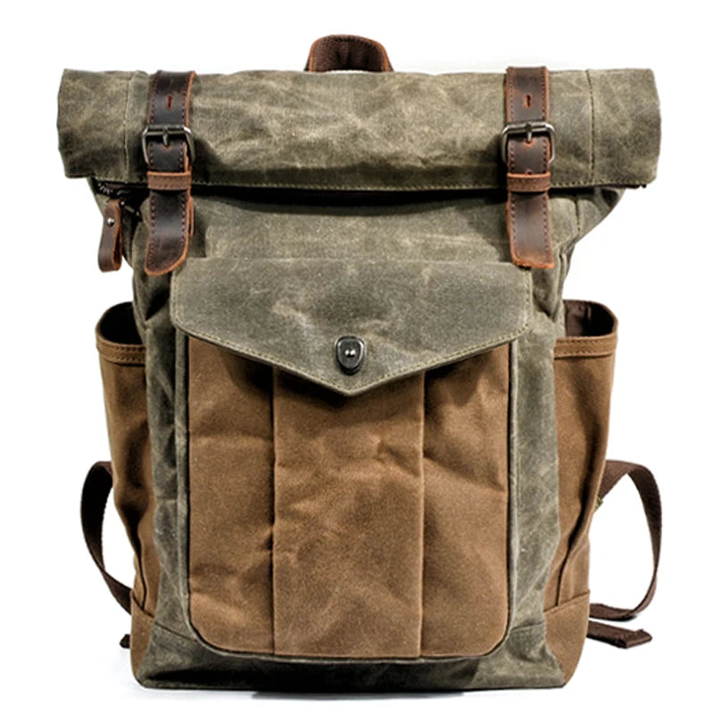 Canvas Roll Top Backpack