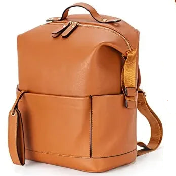 Vegan Leather Nappy Backpack