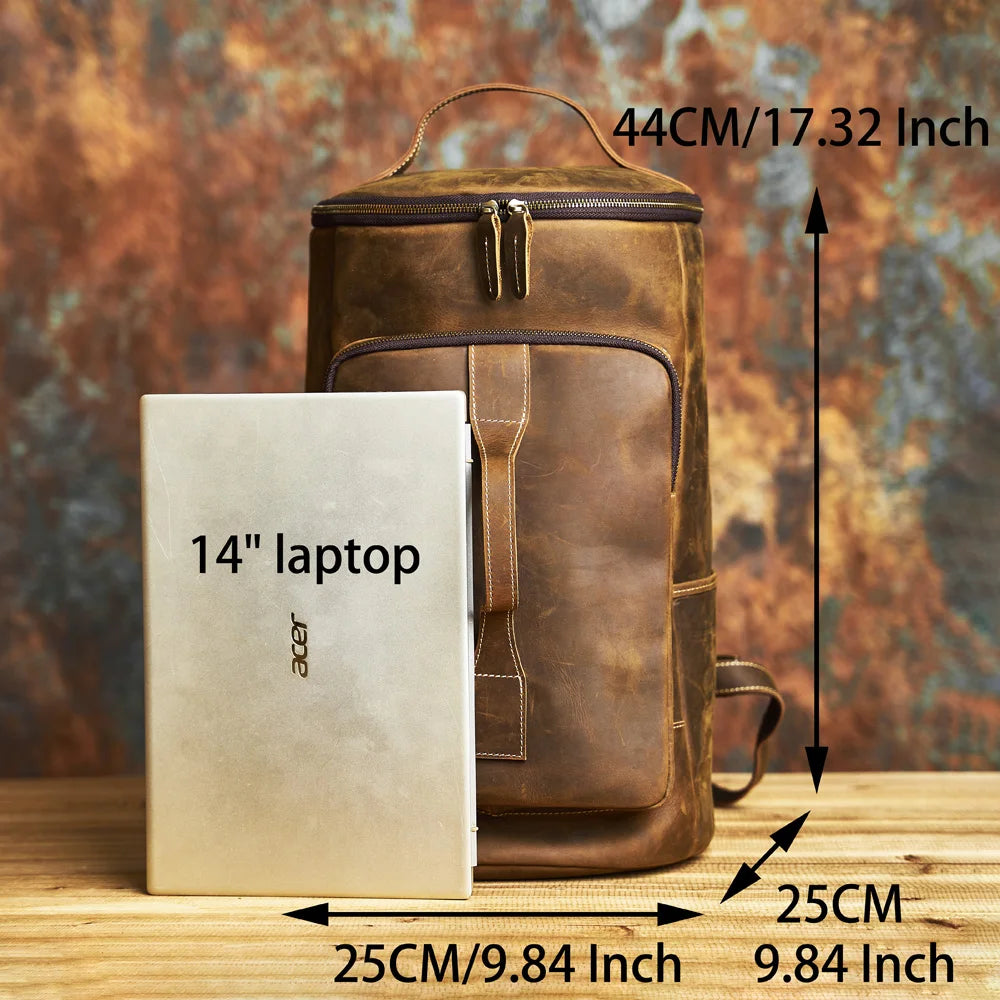 Multi Carry Leather Backpack