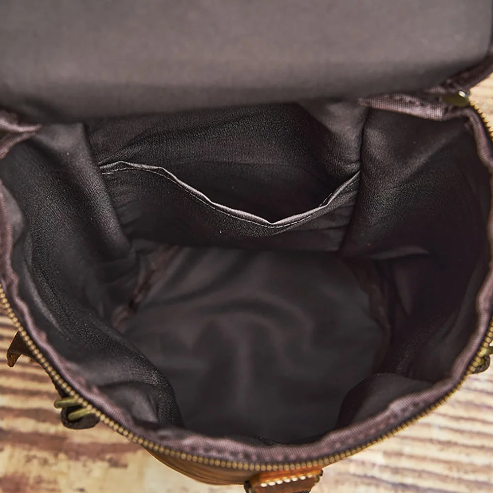 Leather Men's Duffle Backpack