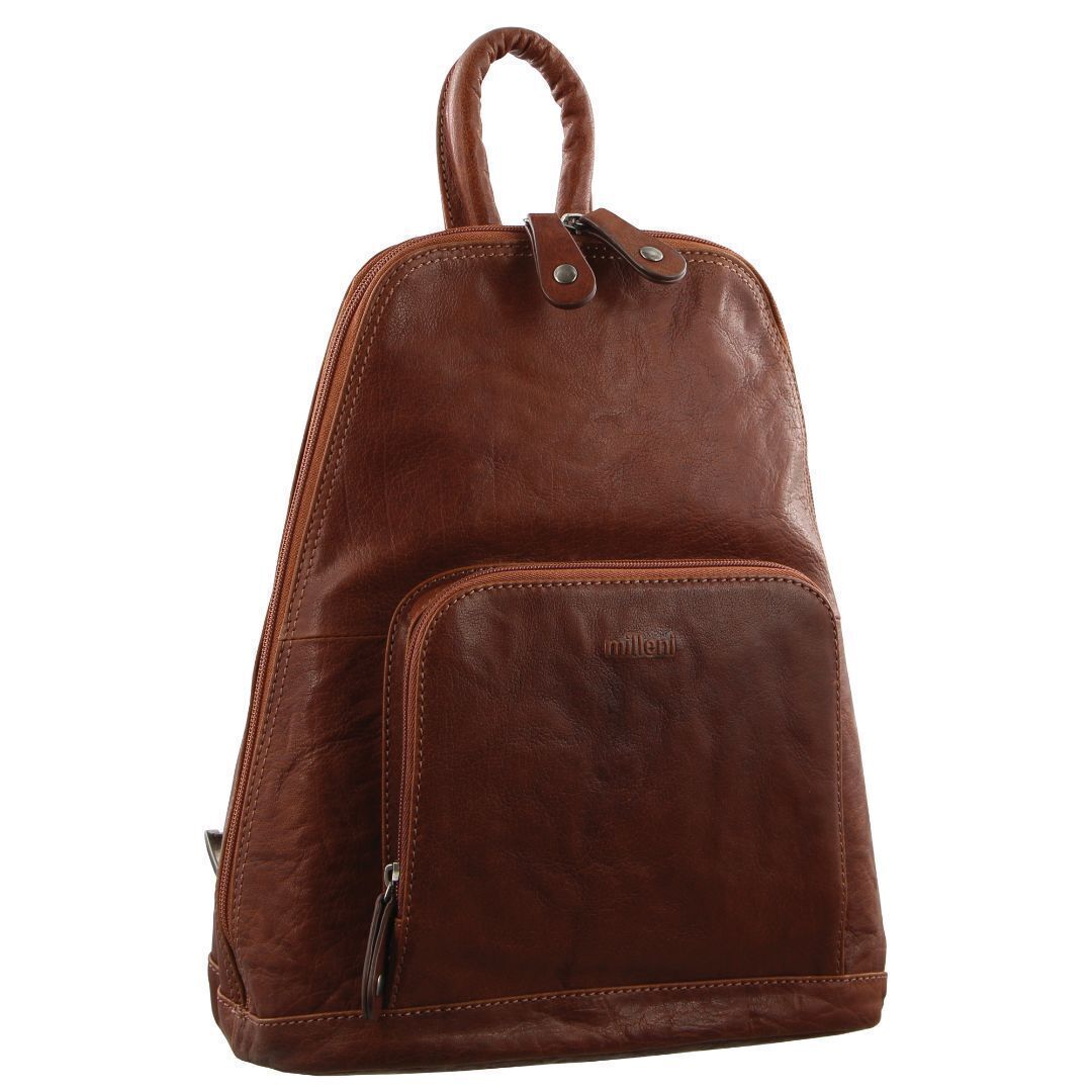 Milleni Genuine Italian Leather Soft Nappa Leather Backpack