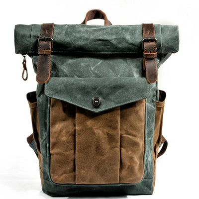 Canvas Roll Top Backpack