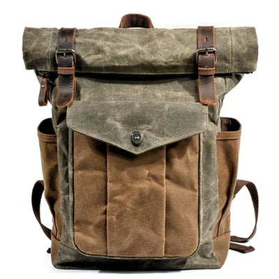 Canvas Roll Top Backpack