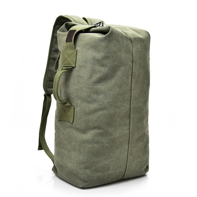 Open Top Canvas Backpack