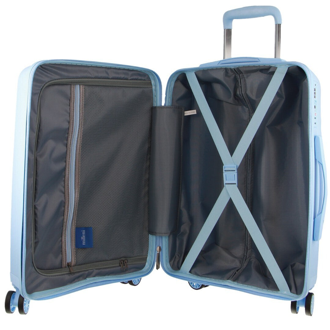 Pierre Cardin Inspired Milleni Cabin Luggage Bag Travel Carry On Suitcase 54cm (39L)