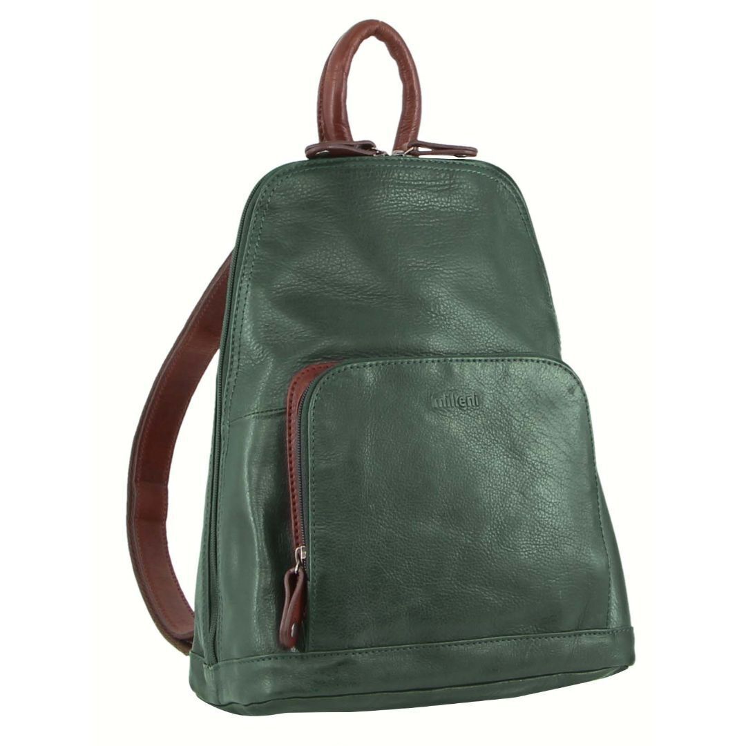 Milleni Genuine Italian Leather Soft Nappa Leather Backpack