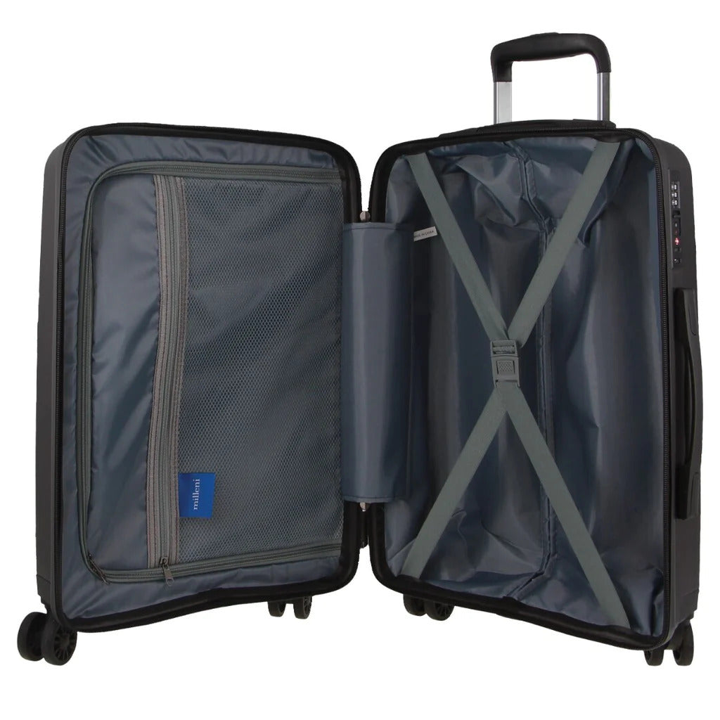Pierre Cardin Inspired Milleni Cabin Luggage Bag Travel Carry On Suitcase 54cm (39L)